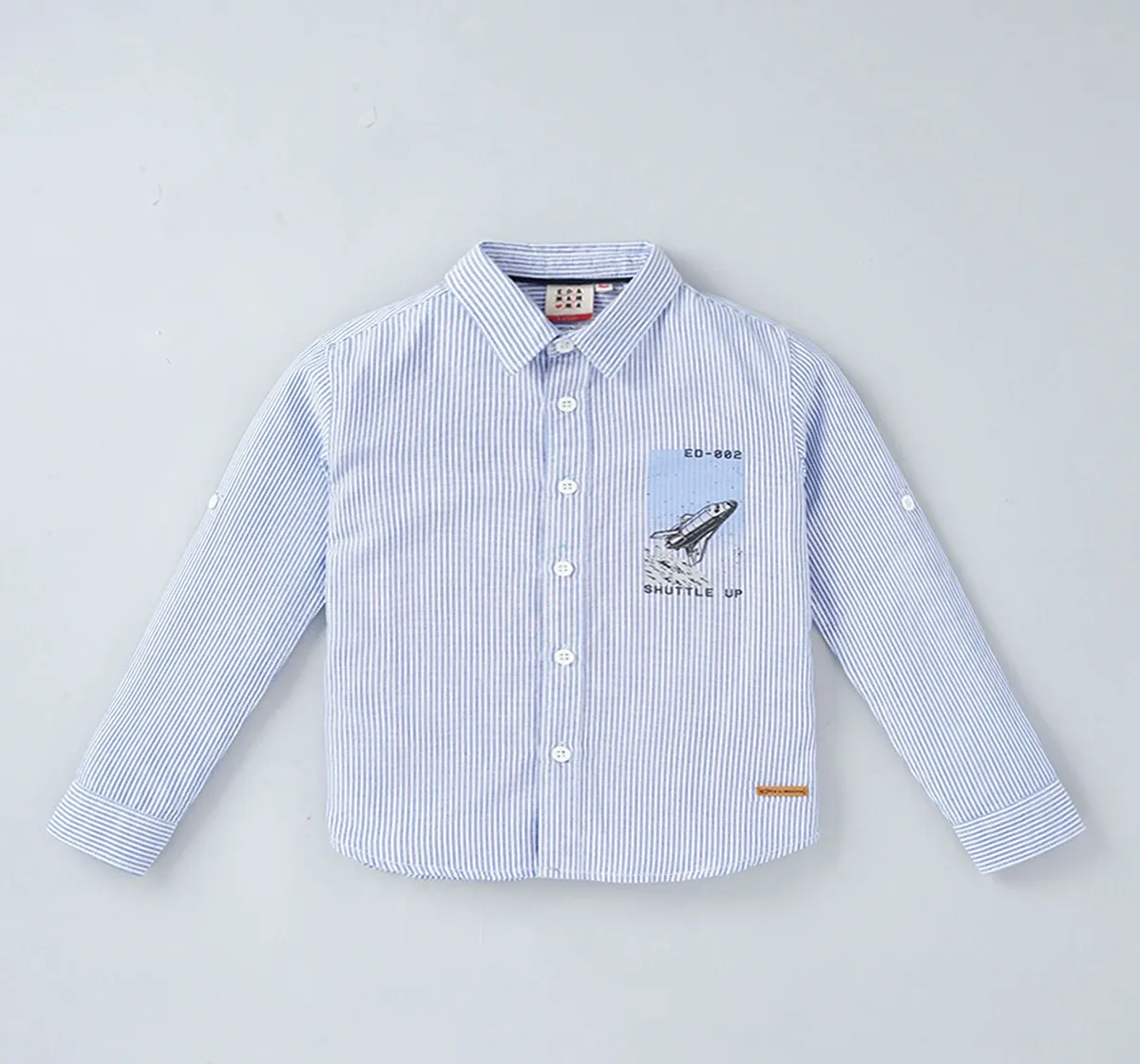 Boys Full Sleeves Striped Shirt