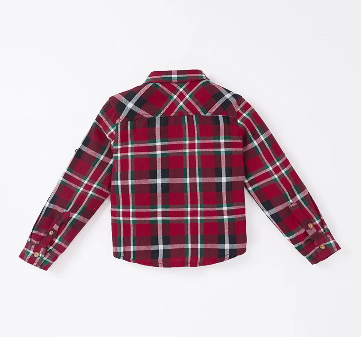 Boys Checks Printed Shirt