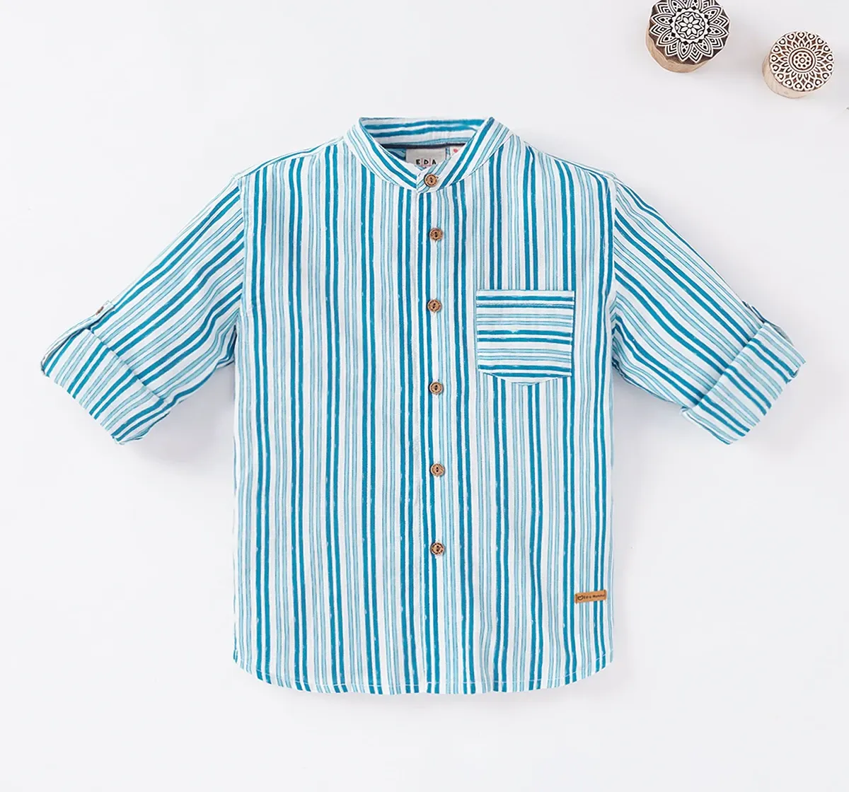 Boys Full Sleeves Striped Shirt