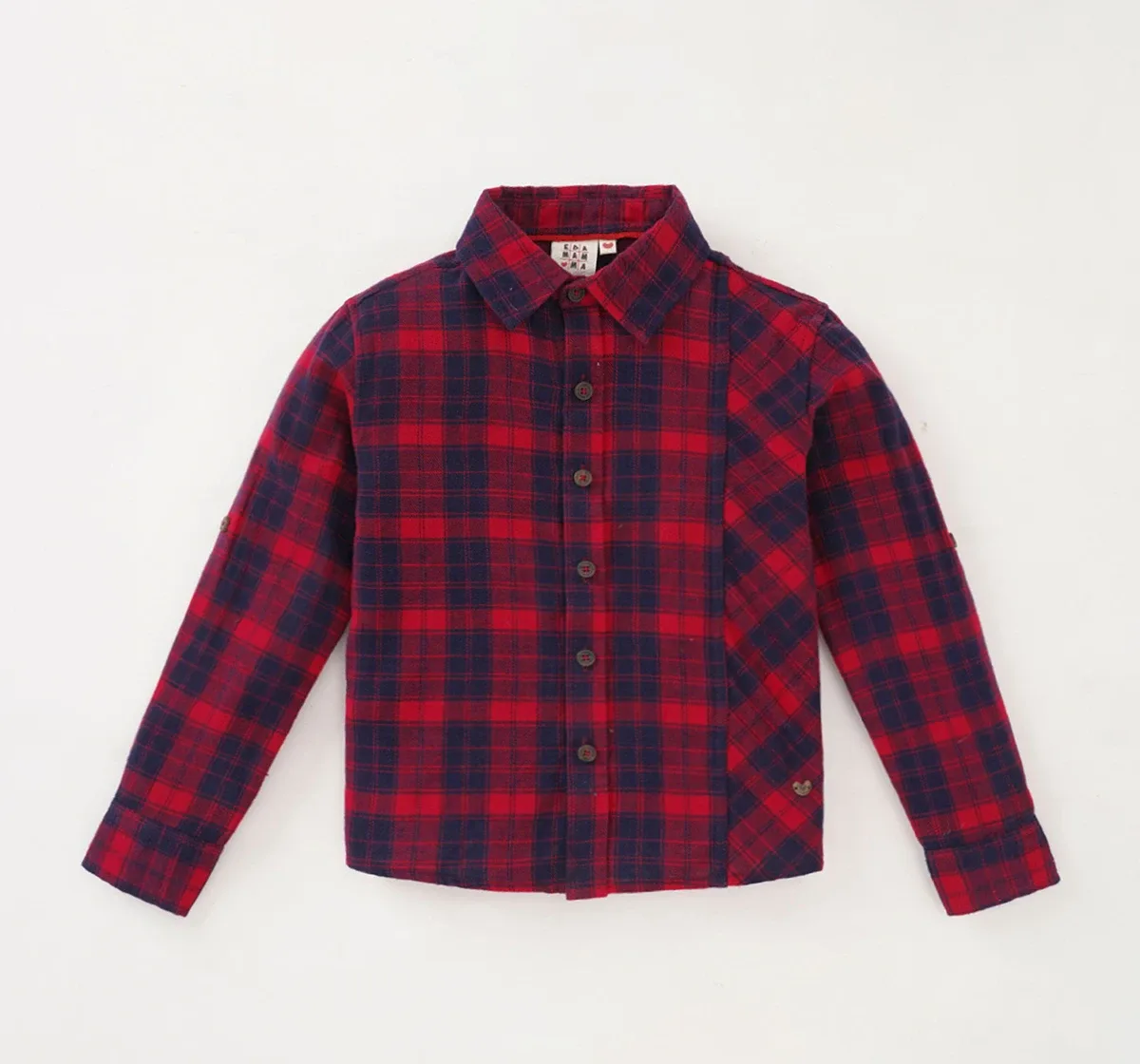 Boys Full Sleeves Checkered Shirt