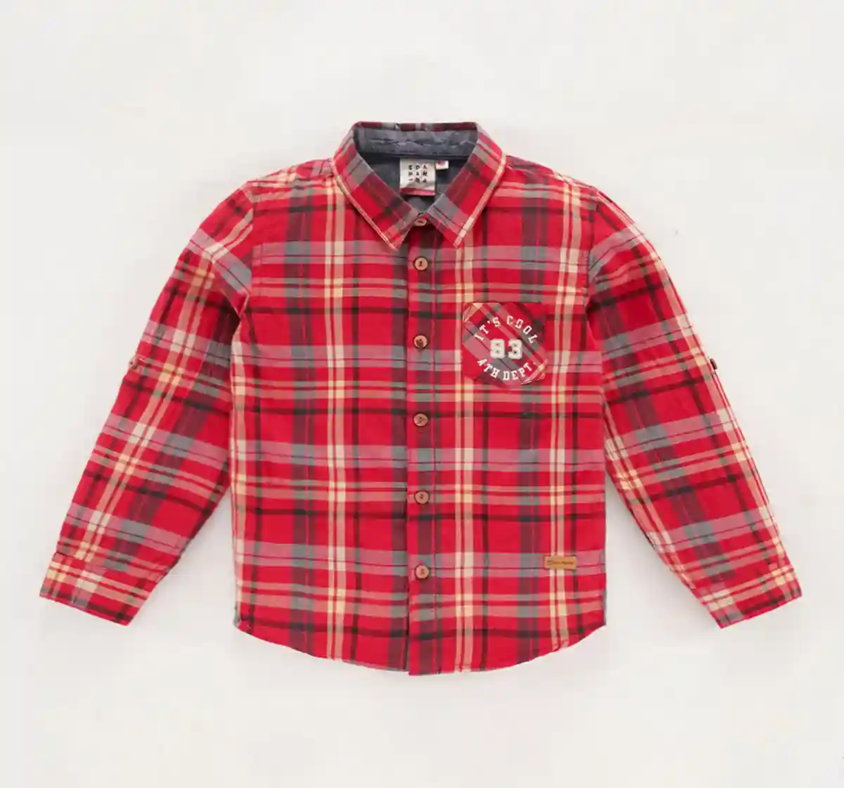 Boys Full Sleeves Checkered Shirt