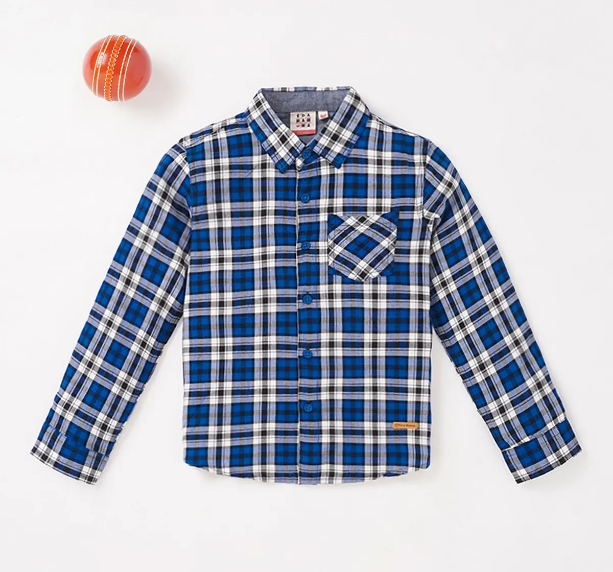 Boys Full Sleeves Checkered Shirt