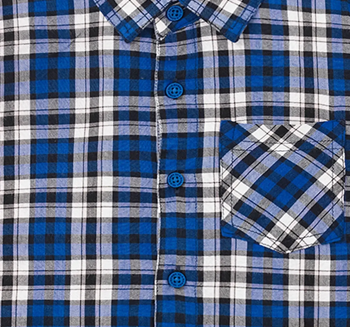 Boys Full Sleeves Checkered Shirt