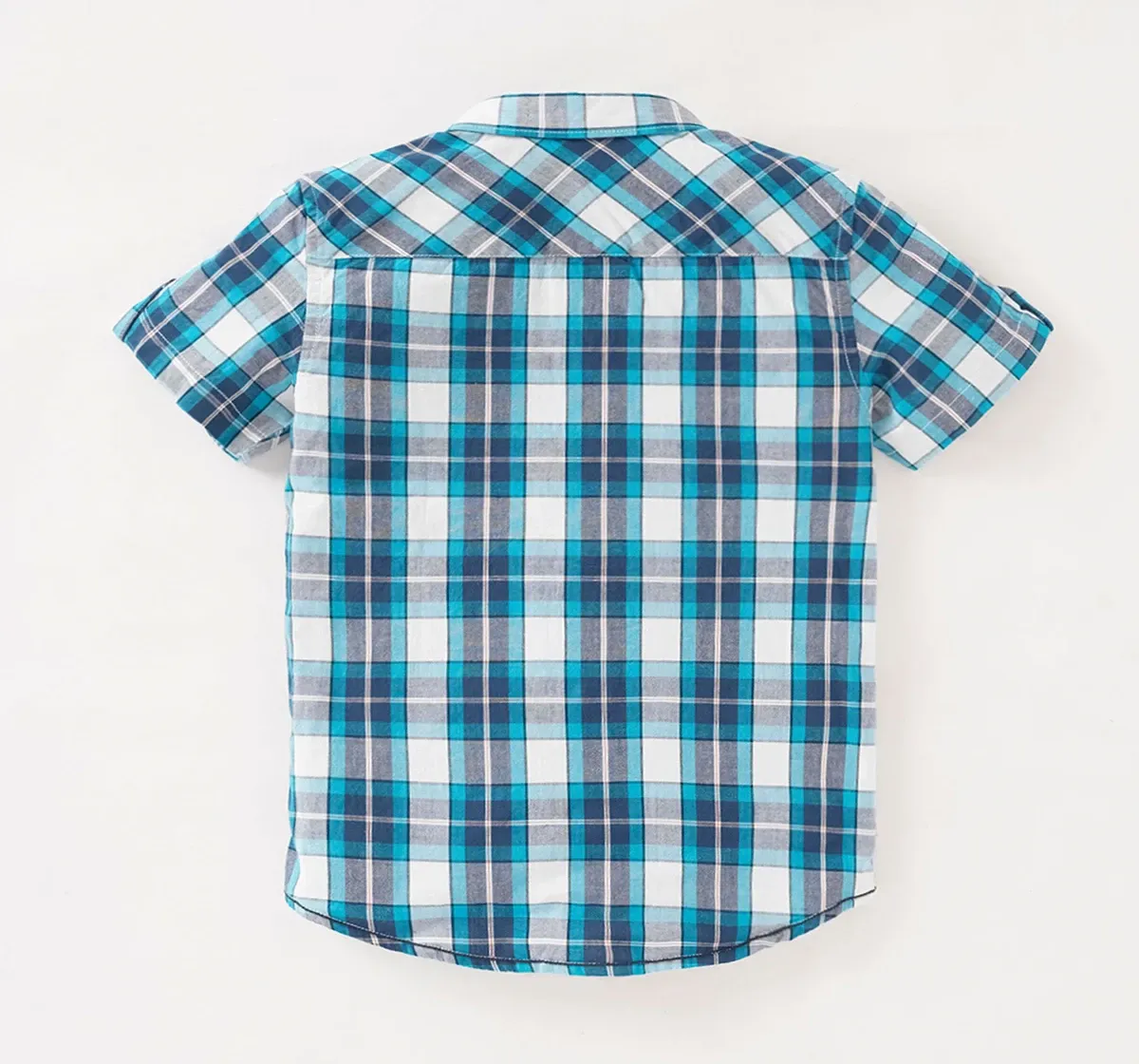 Boys Half Sleeves Checkered Shirt