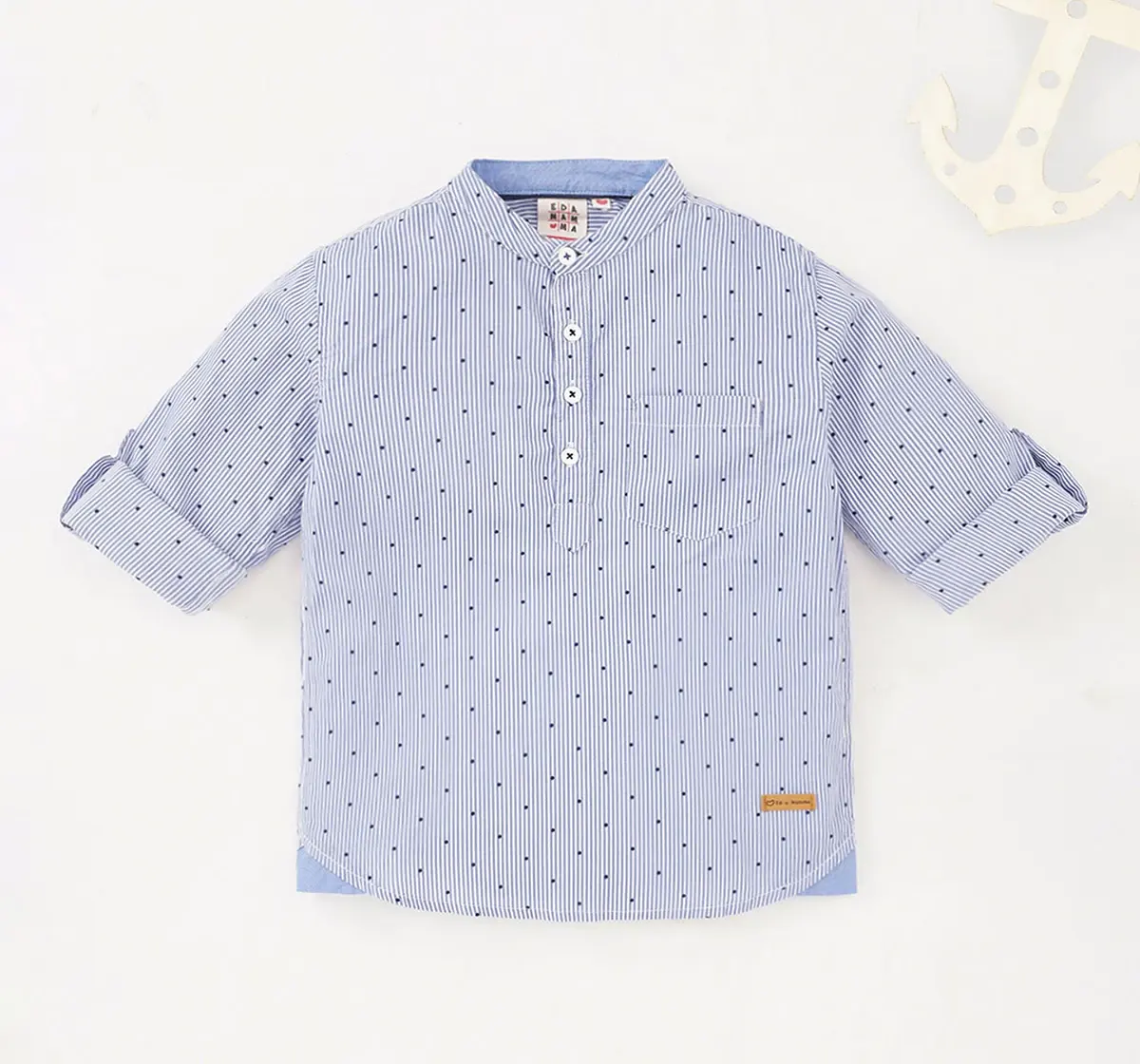 Boys Full Sleeves Striped Shirt