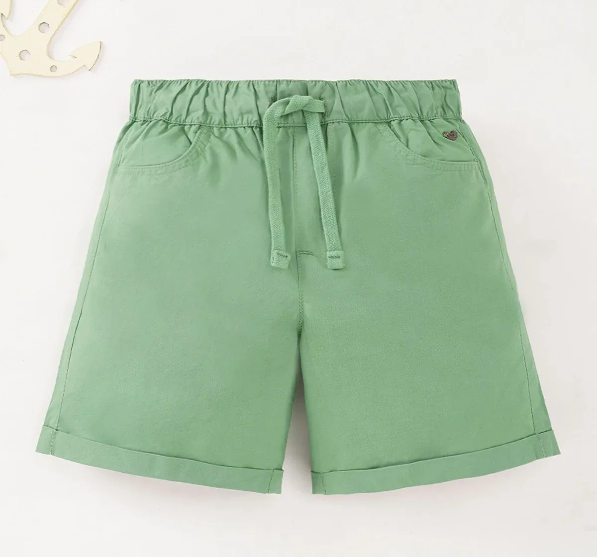 Boys Solid Poplin Shorts