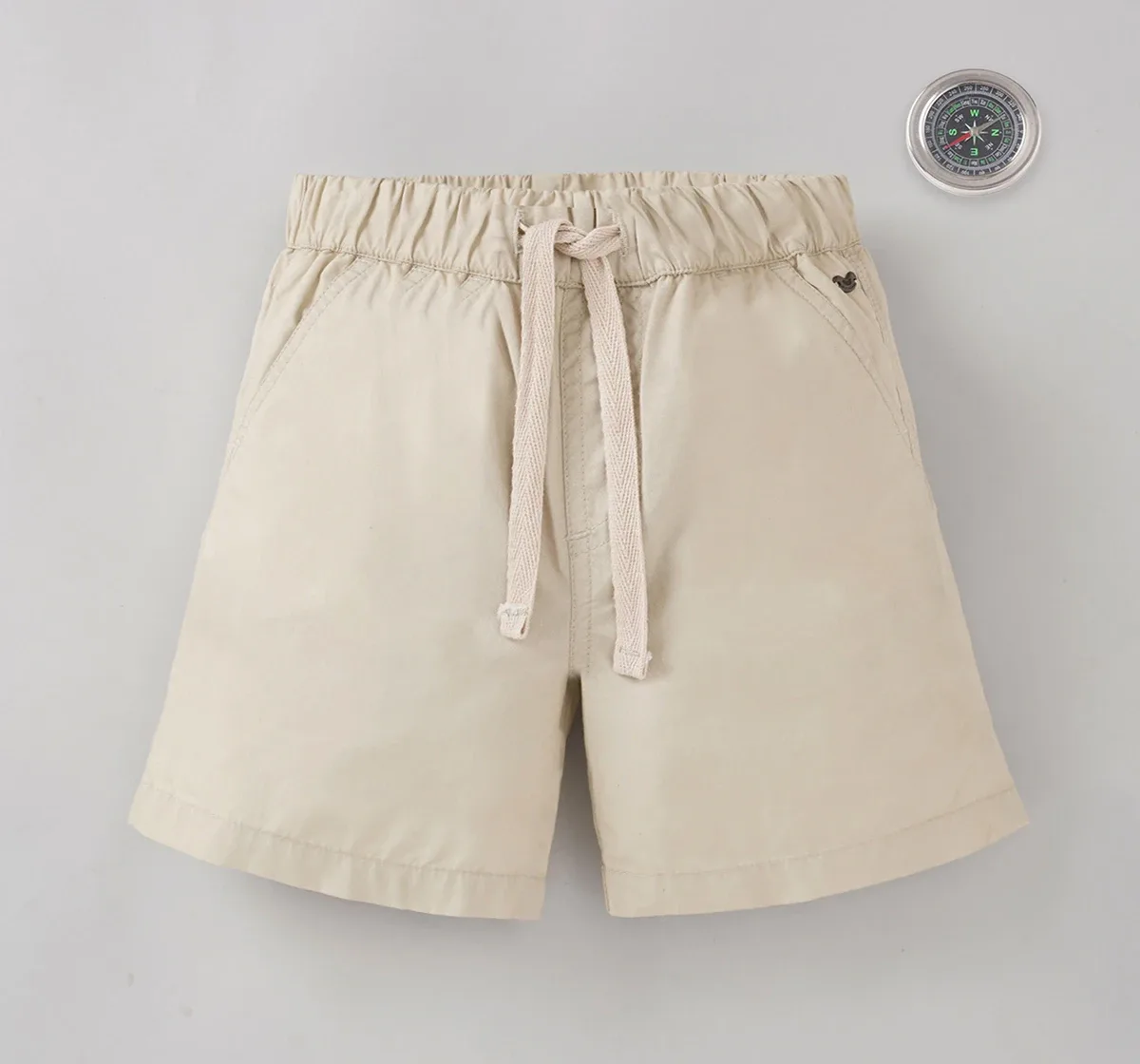 Boys Solid Poplin Shorts