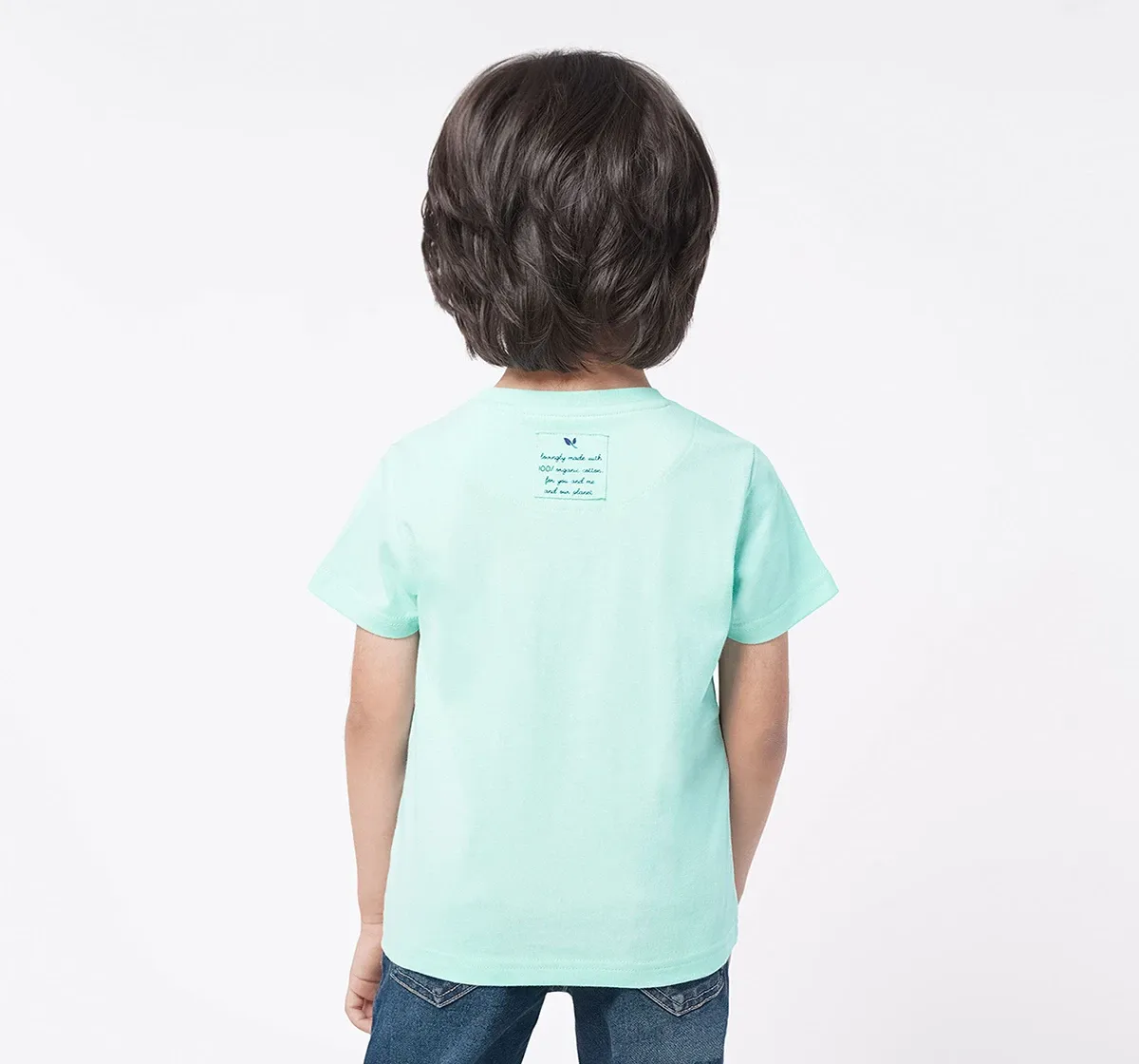 Boys Half Sleeves Crew Neck Tee