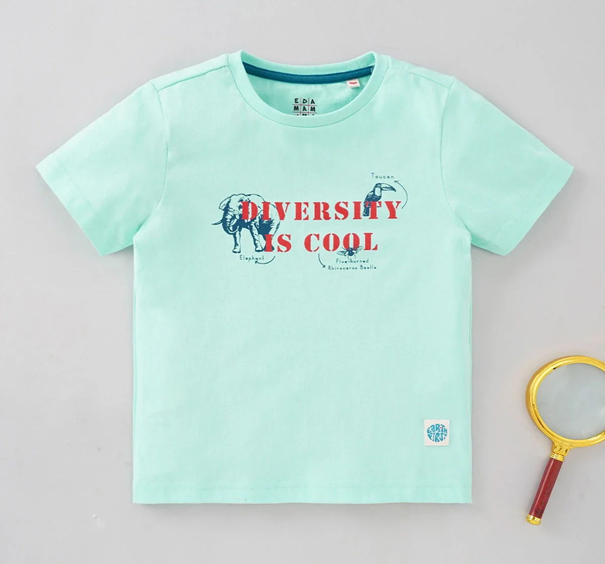 Boys Half Sleeves Crew Neck Tee
