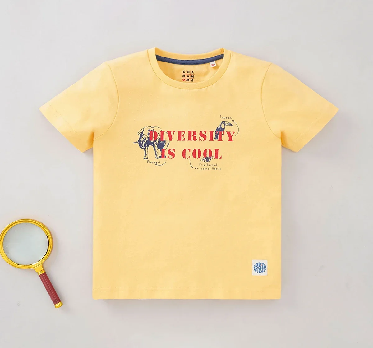 Boys Half Sleeves Crew Neck Tee