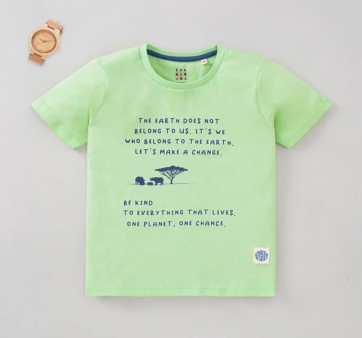 Boys Half Sleeves Crew Neck Tee