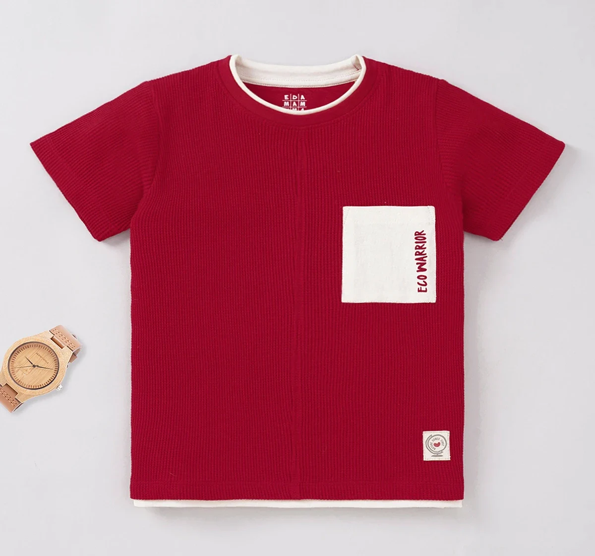 Boys Waffle Fabric Tee