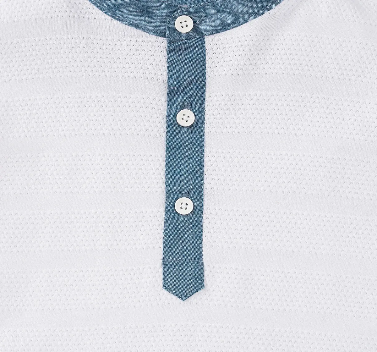Boys Half Sleeves Henley Tee