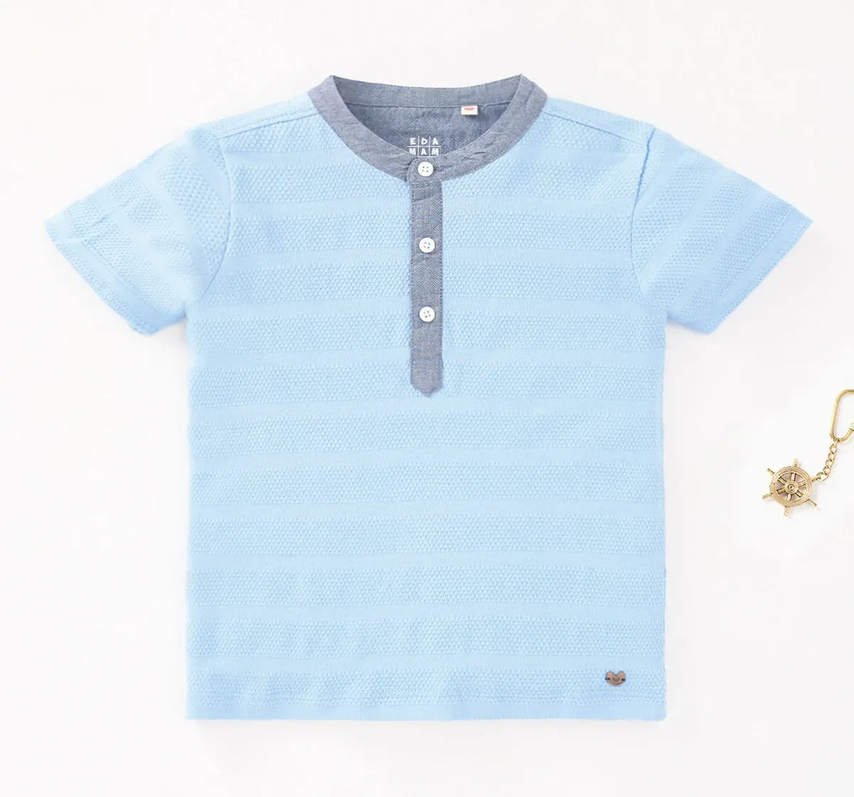 Boys Half Sleeves Henley Tee