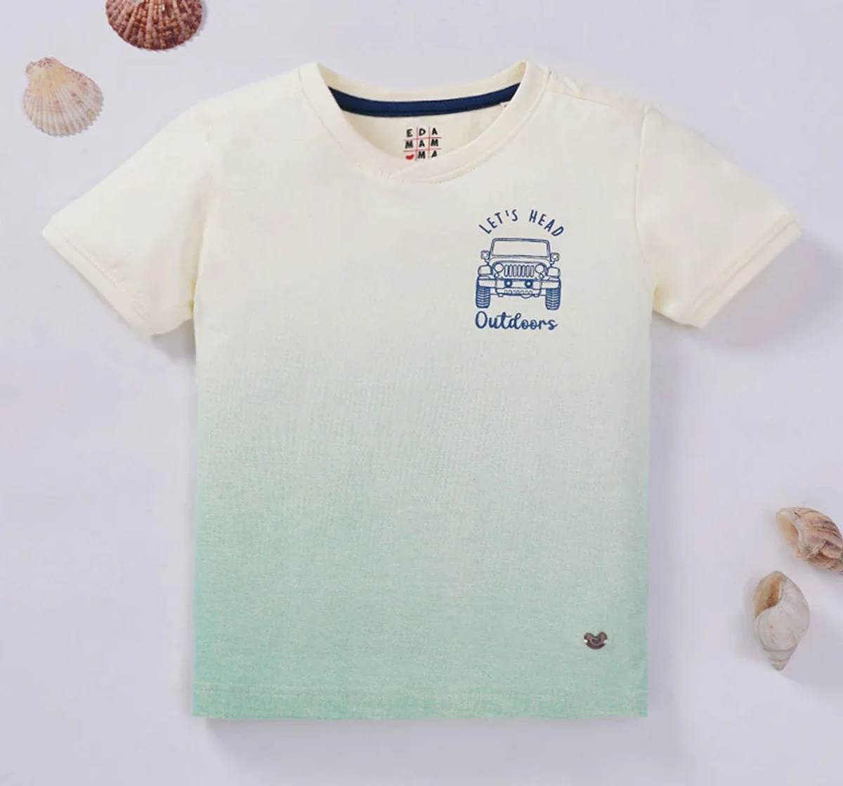 Boys Back Print Ombre Tee