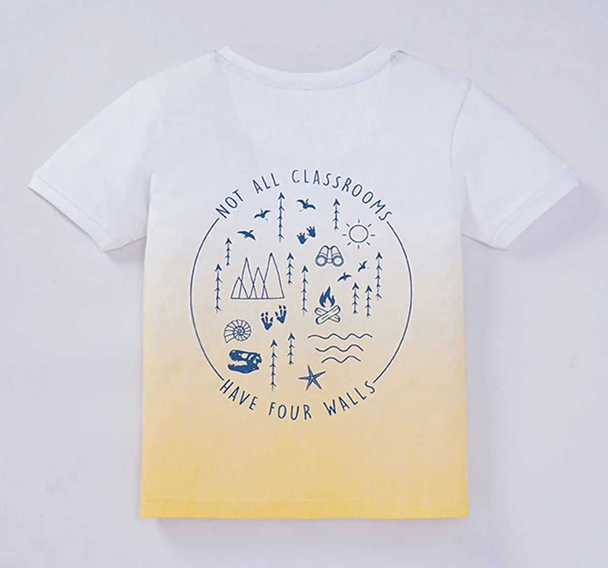 Boys Back Print Ombre Tee