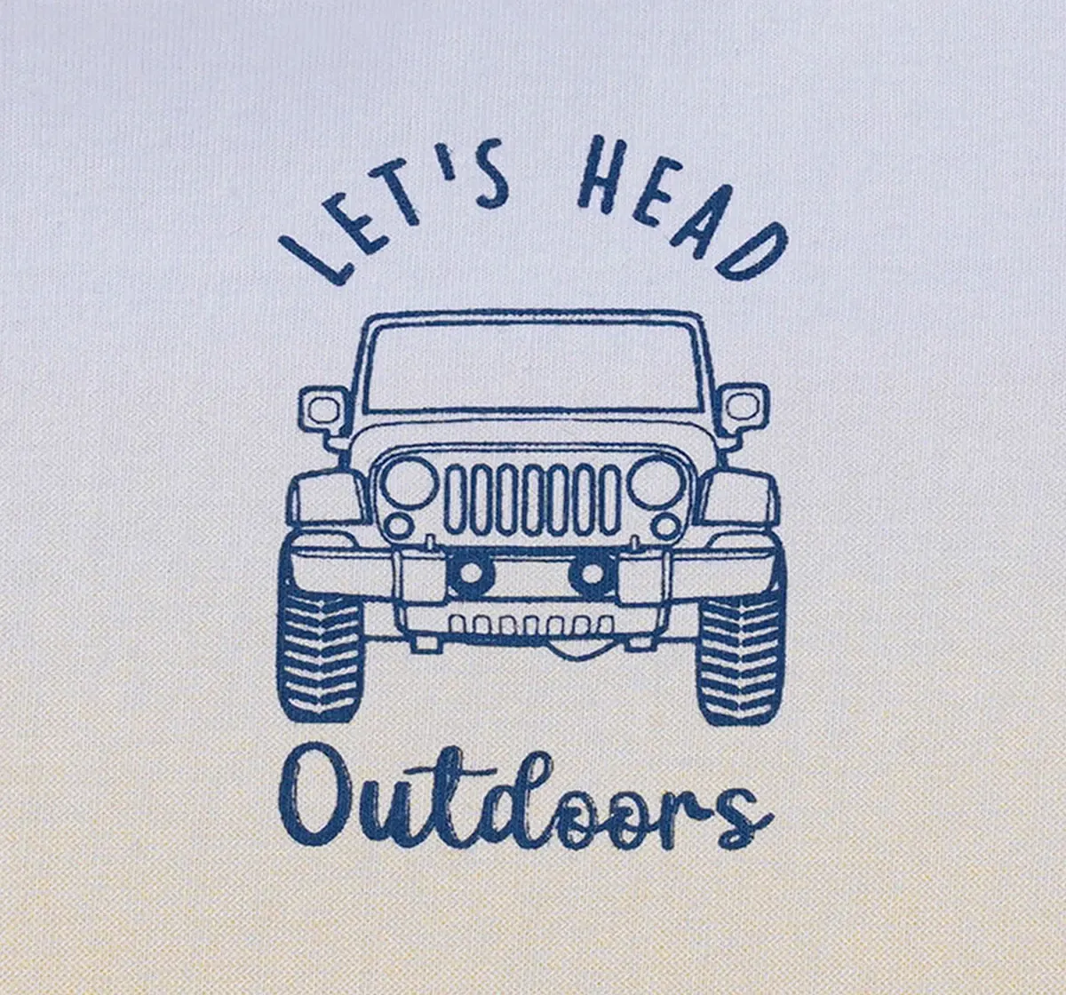 Boys Back Print Ombre Tee