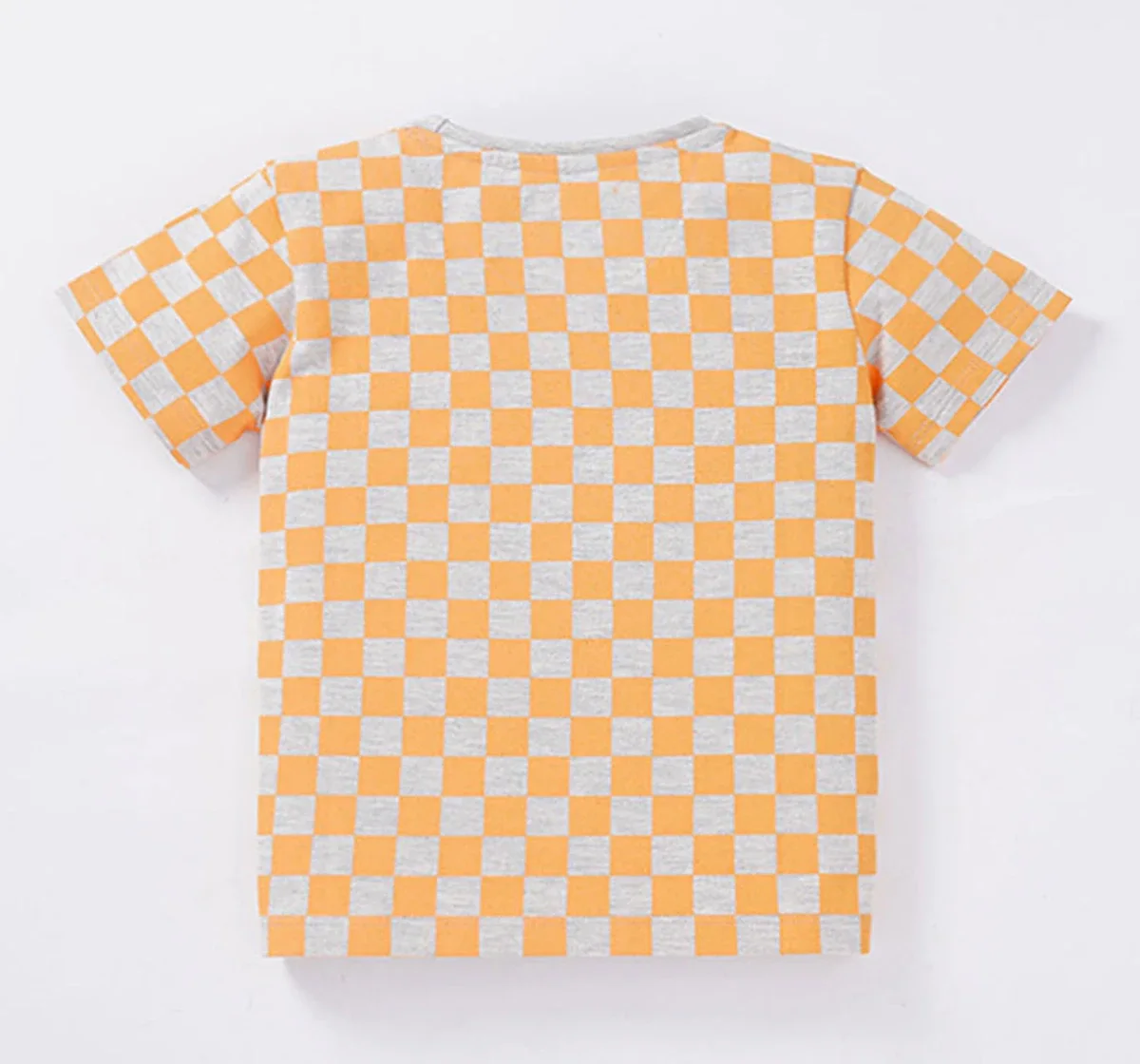 Boys Check Printed Tee