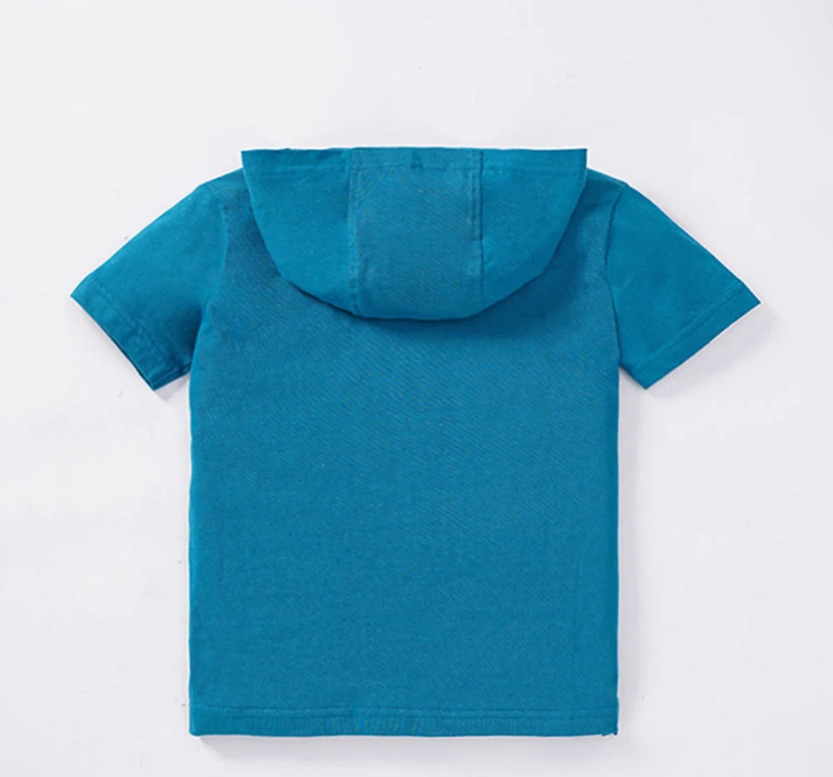 Boys Hooded Tee With Chest Print