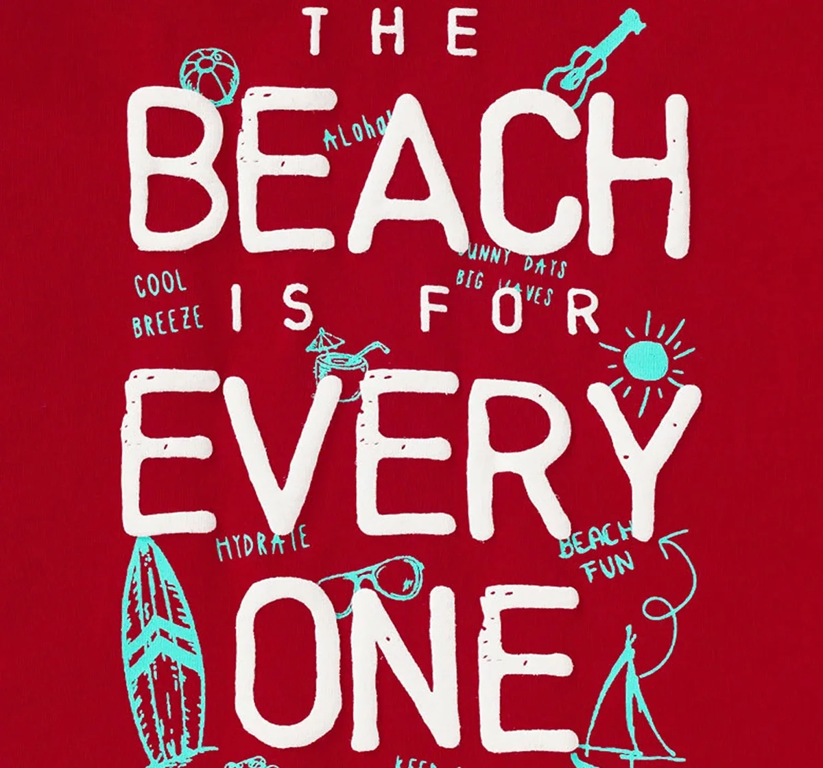 Boys Mock Layering Chest Print Tee