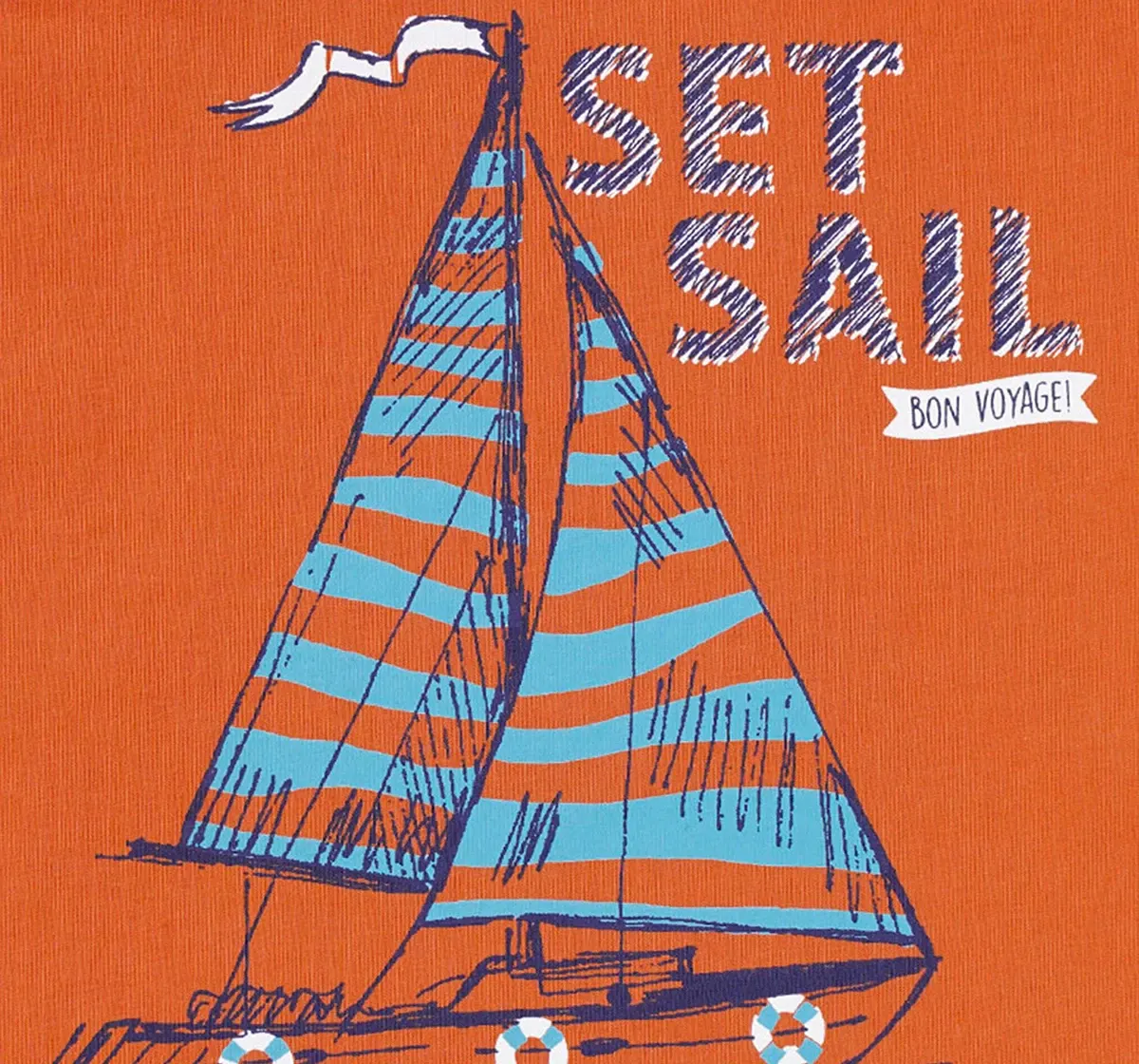 Boys Boat Print Tee