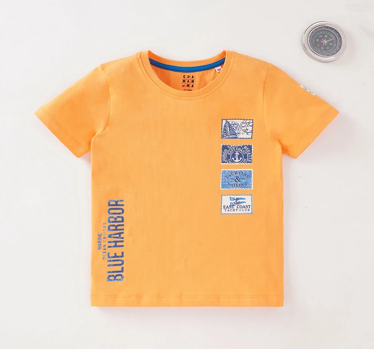 Boys Crew Neck Printed Tee