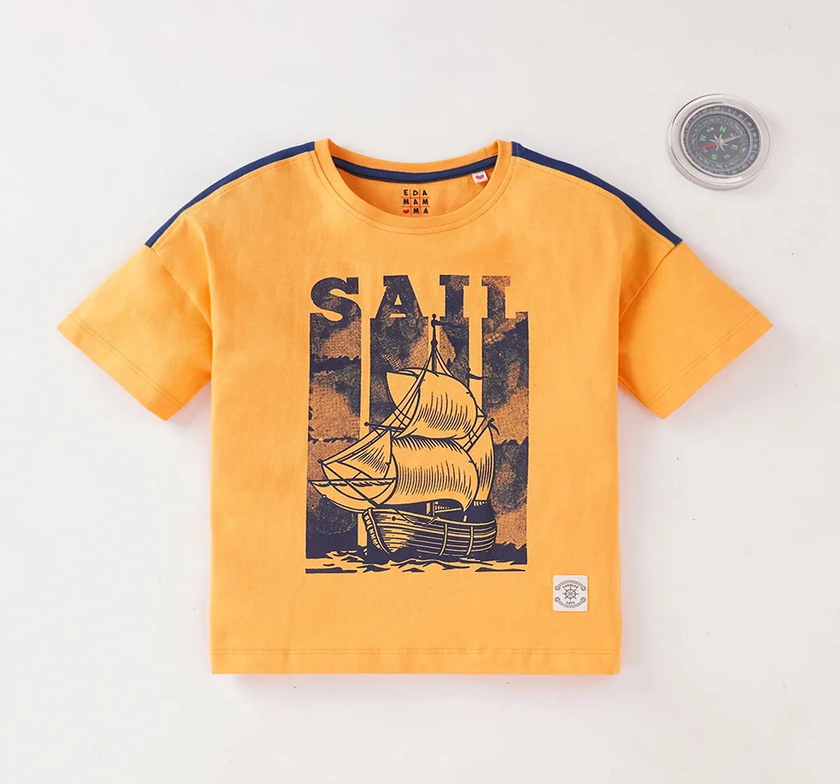 Boys Crew Neck Printed Tee