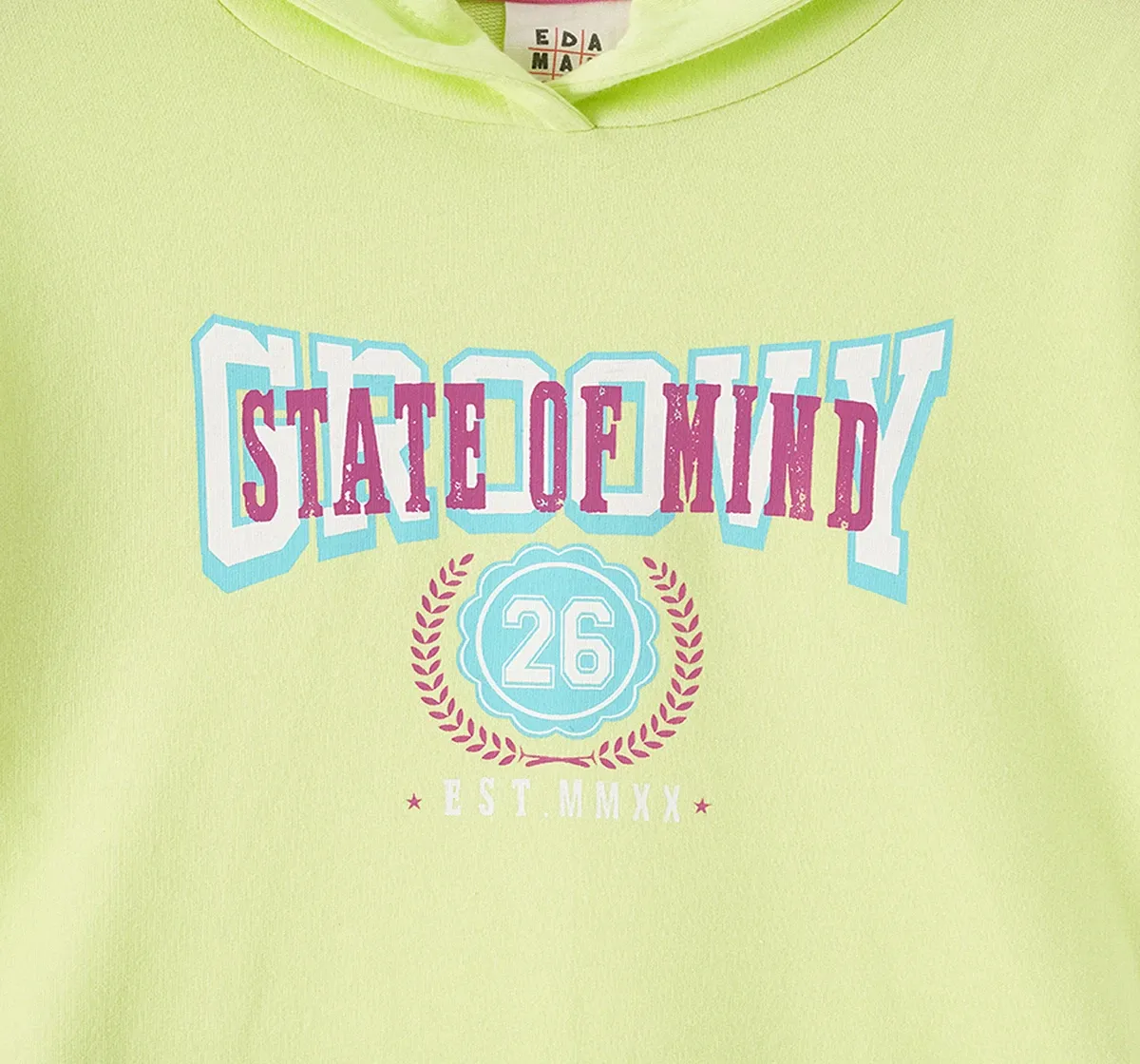 Girls Printed Hoodie Dress