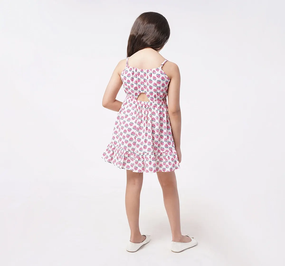 Girls Floral Strappy Dress