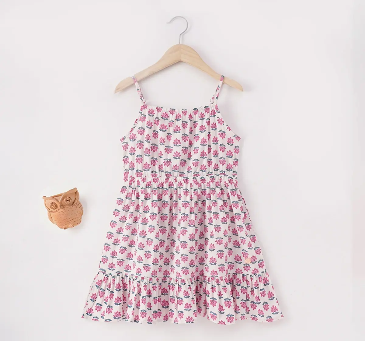 Girls Floral Strappy Dress