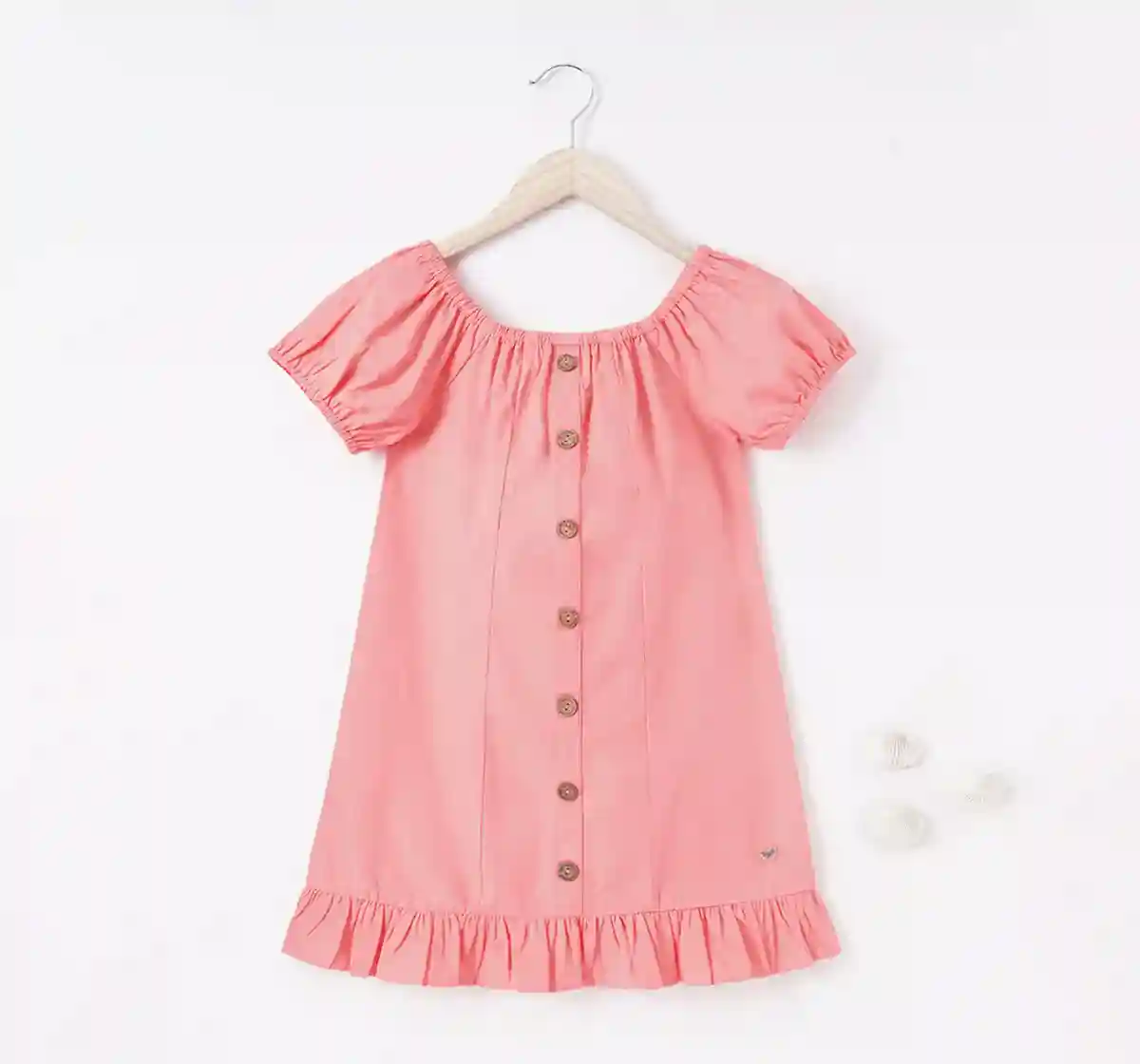Girls Buttoned Dress