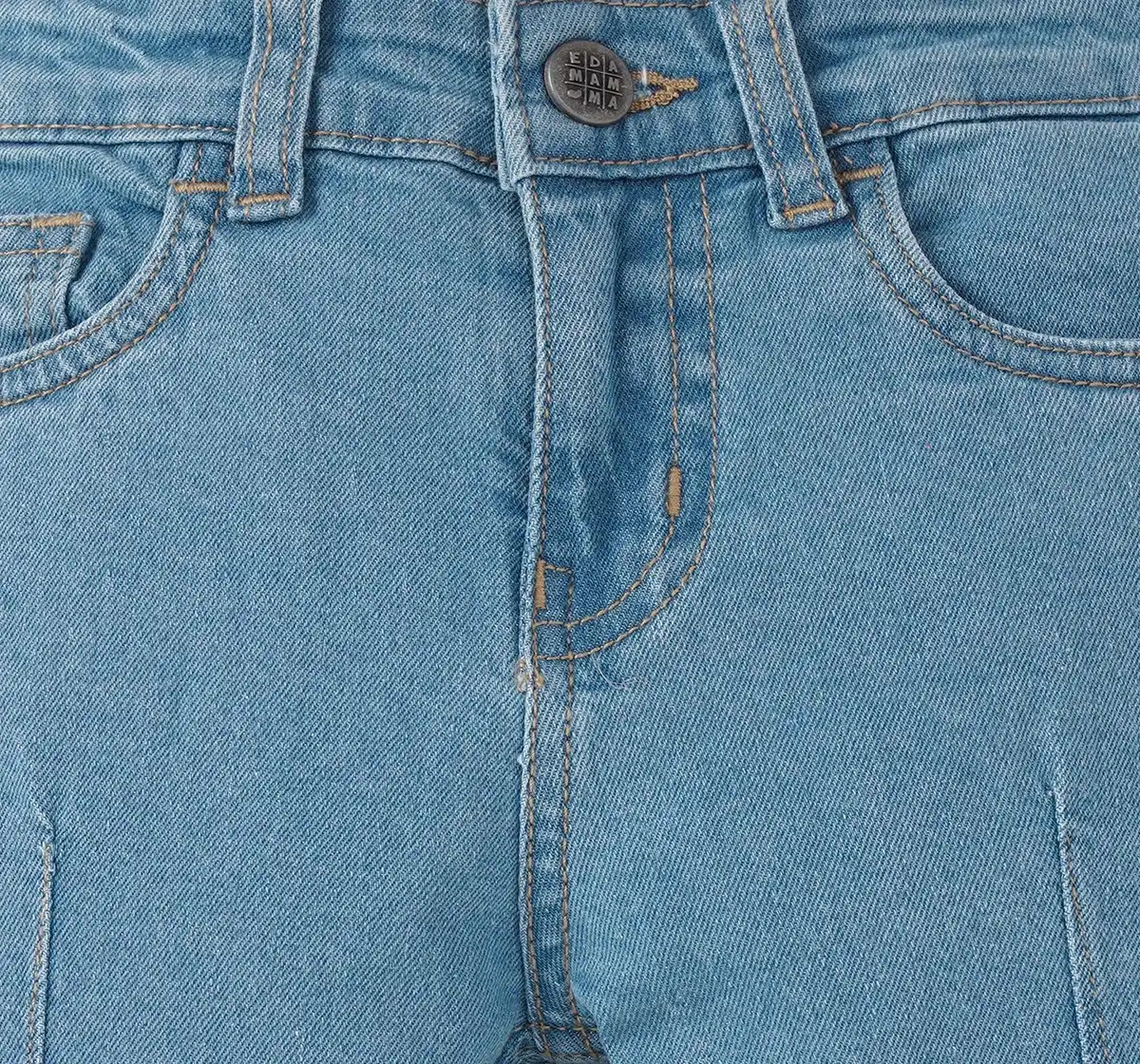 Girls Cut And Sew Jeans