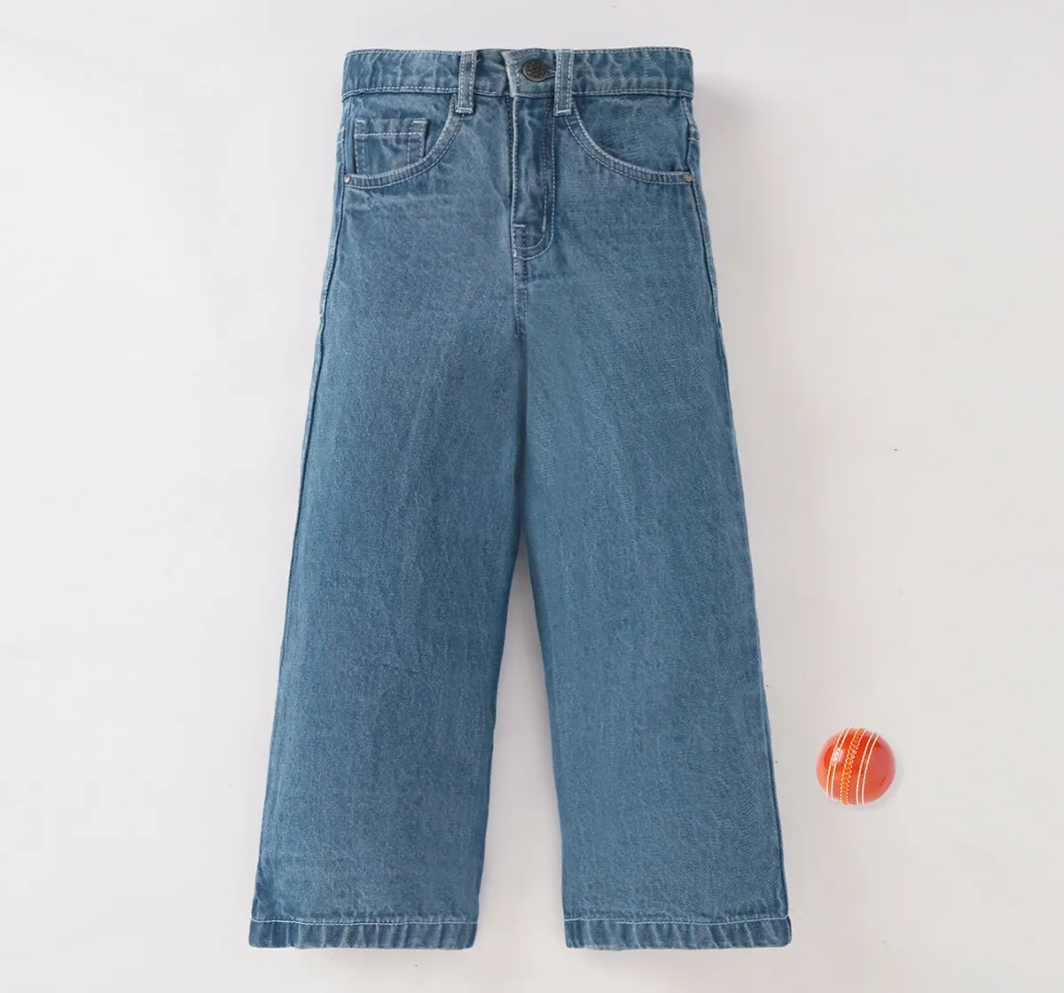 Girls Wide Leg Denim Jeans