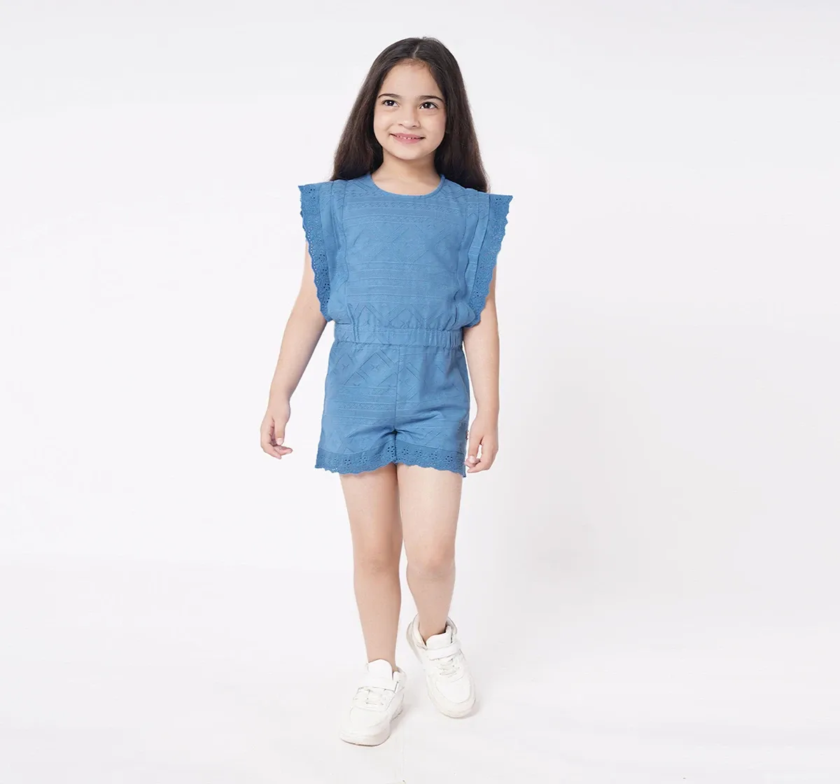 Girls Solid Jumpsuit