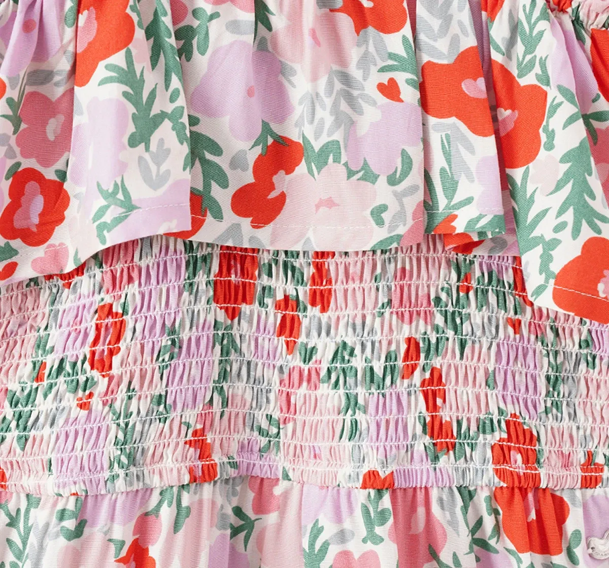 Girls Poncho Printed Jumpsuit