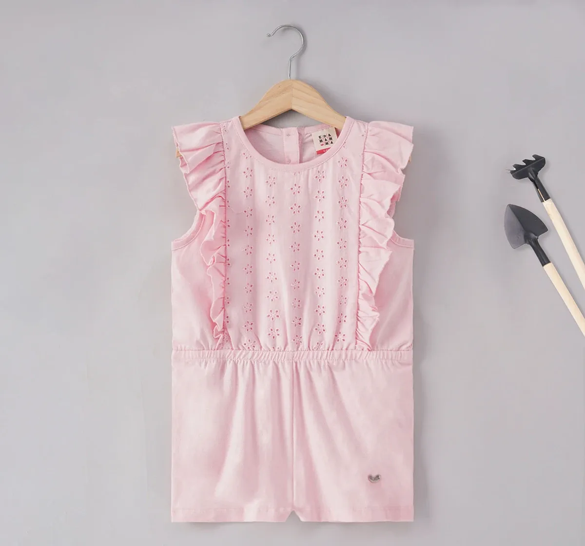 Girls Solid Jumpsuit