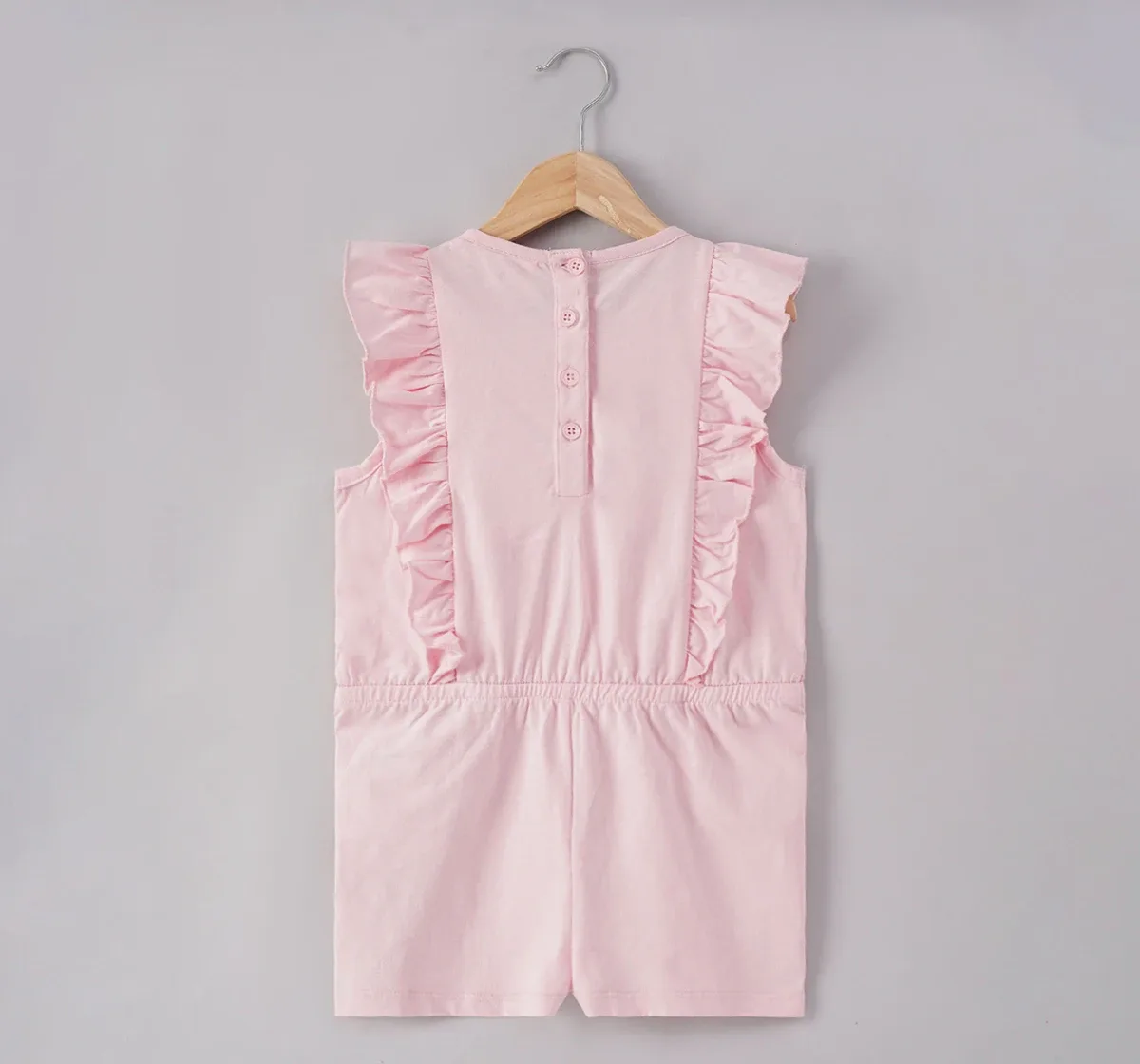 Girls Solid Jumpsuit