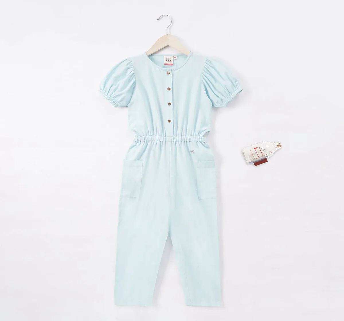 Girls Solid Jumpsuit