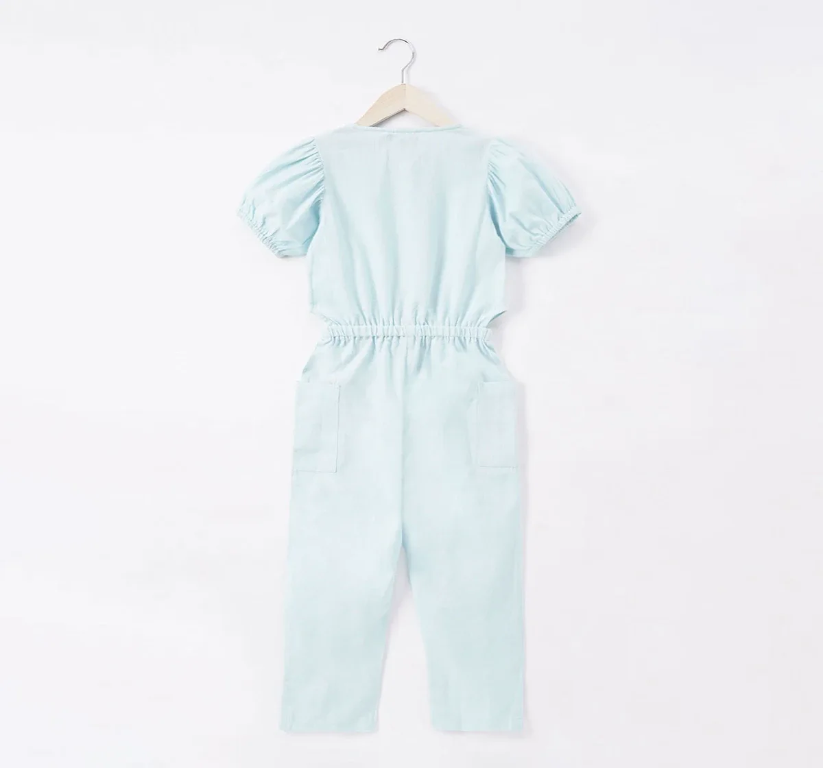 Girls Solid Jumpsuit