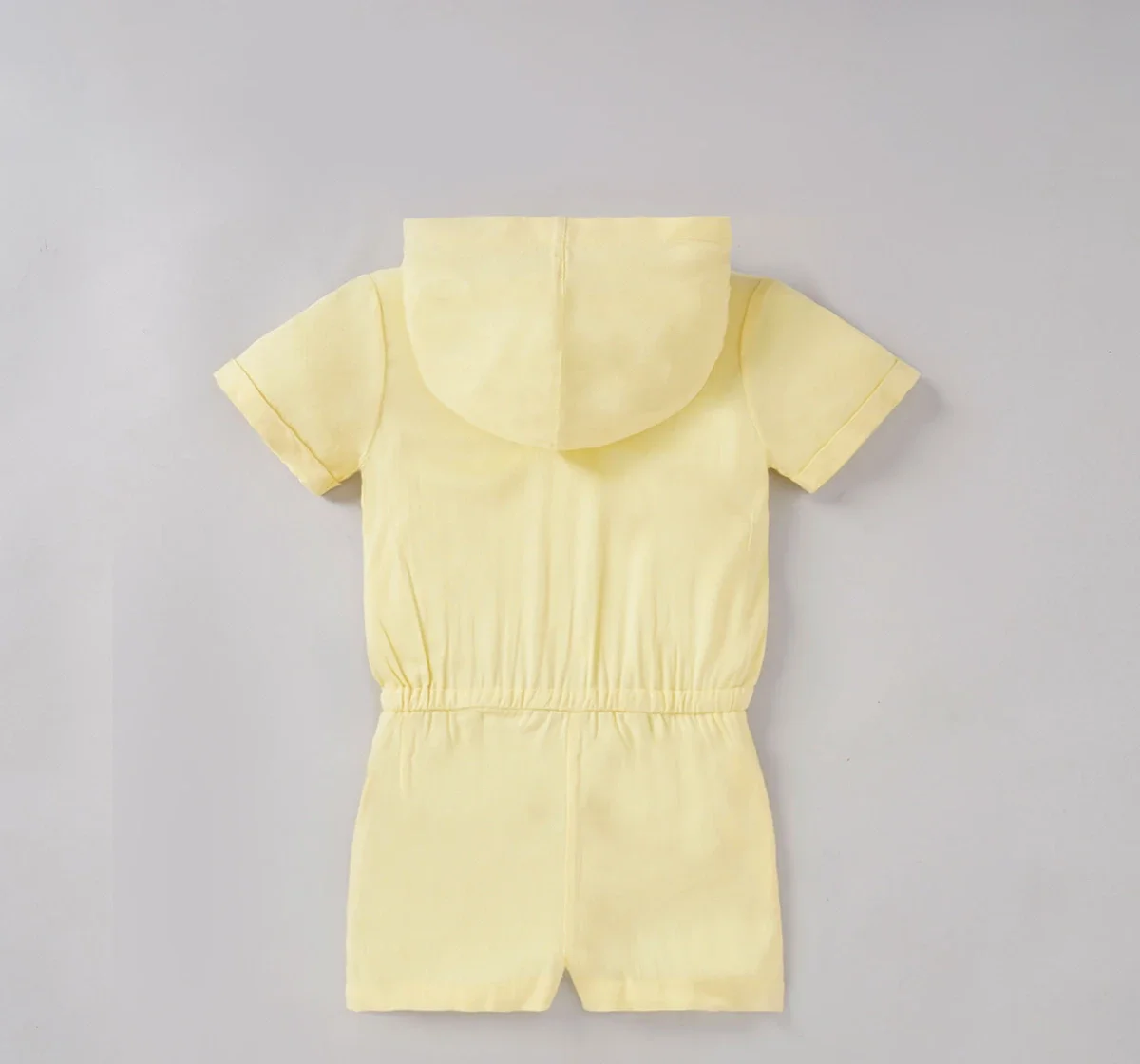 Girls Zipper Hooded Jumpsuit