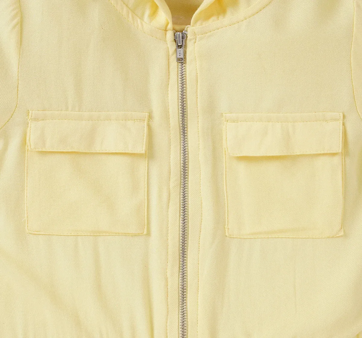 Girls Zipper Hooded Jumpsuit