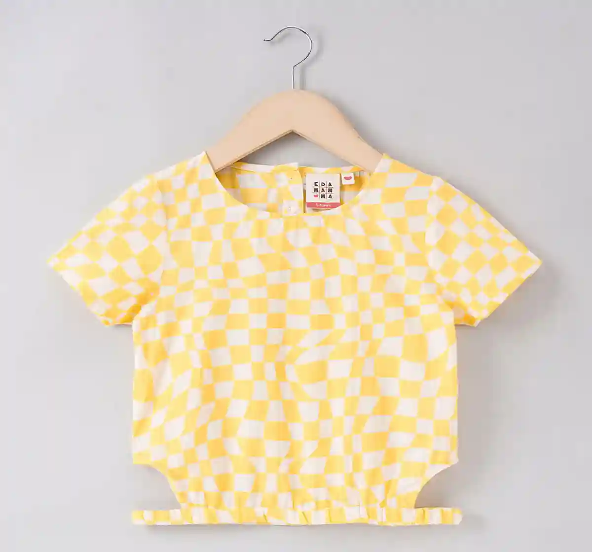 Girls Crop Top And Shorts Set