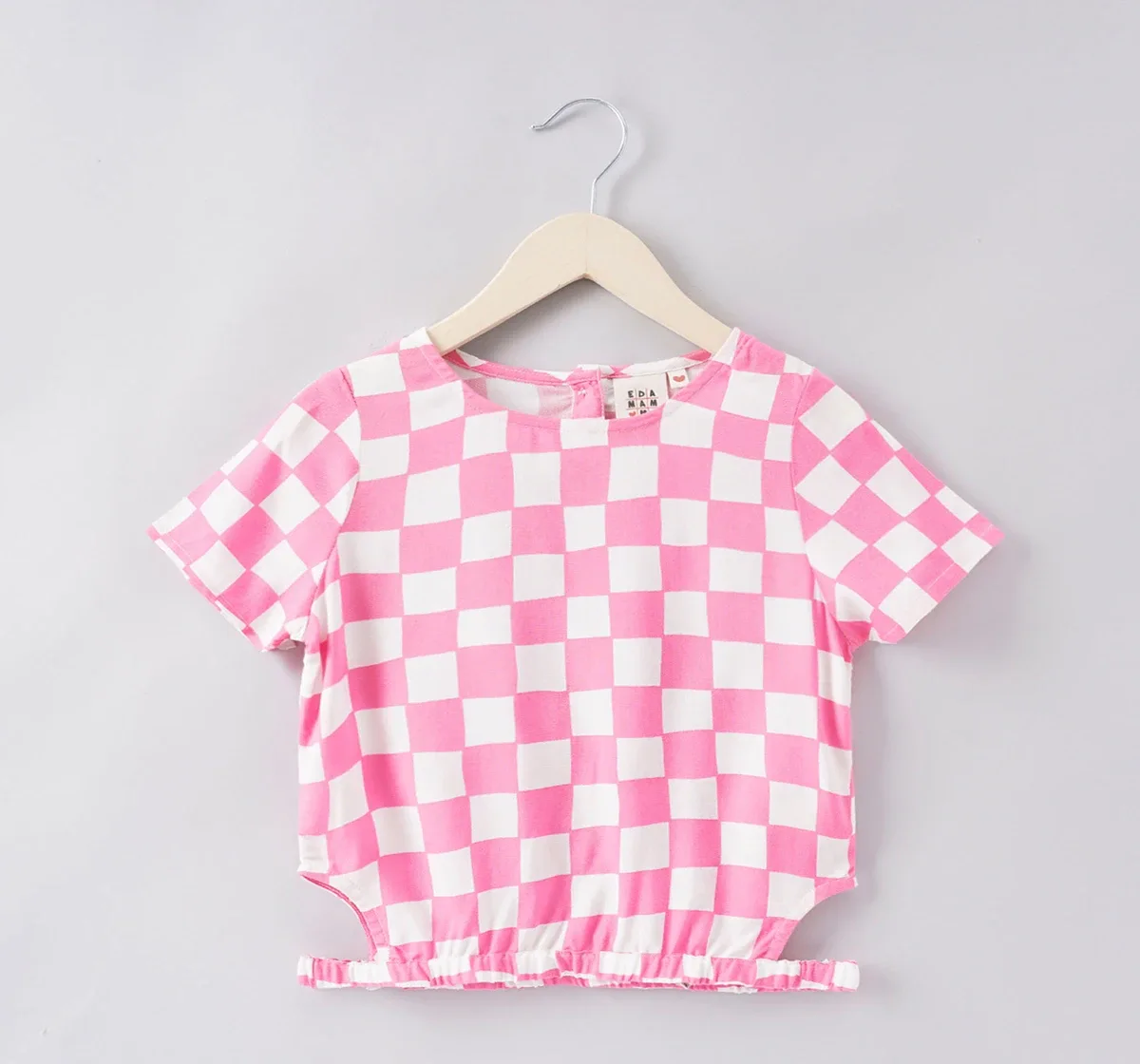 Girls Crop Top And Shorts Set