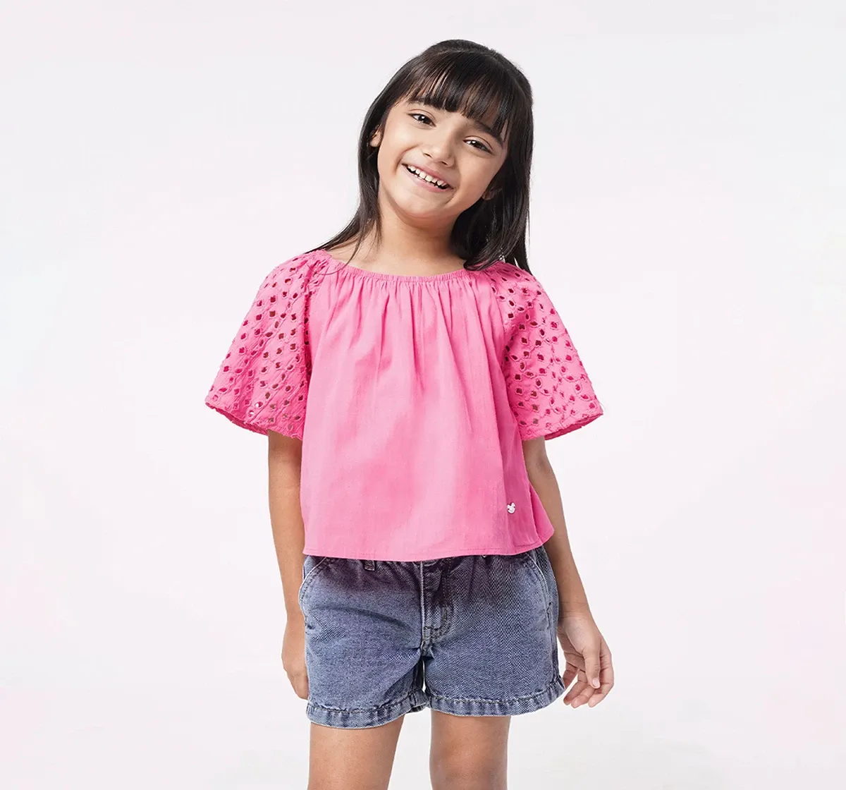 Girls Flared Sleeve Top