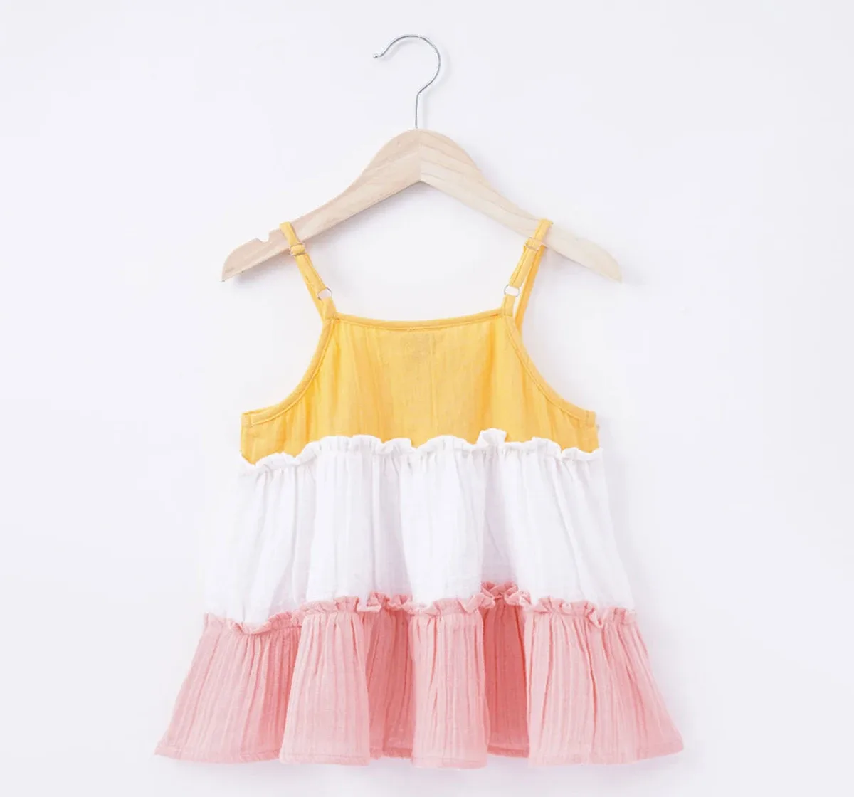 Girls Cut And Sew Strappy Top