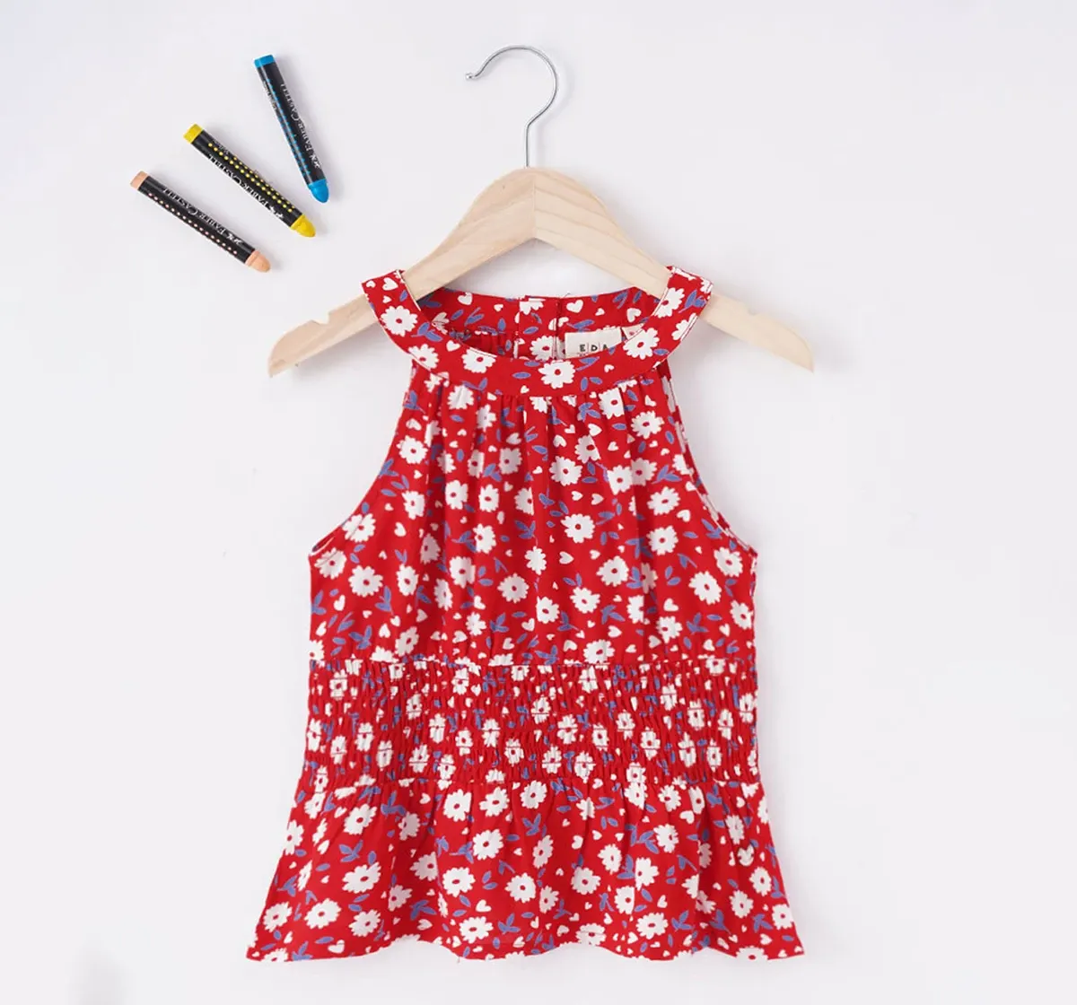 Girls Floral Print Top