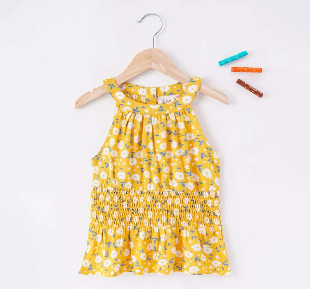 Girls Floral Print Top