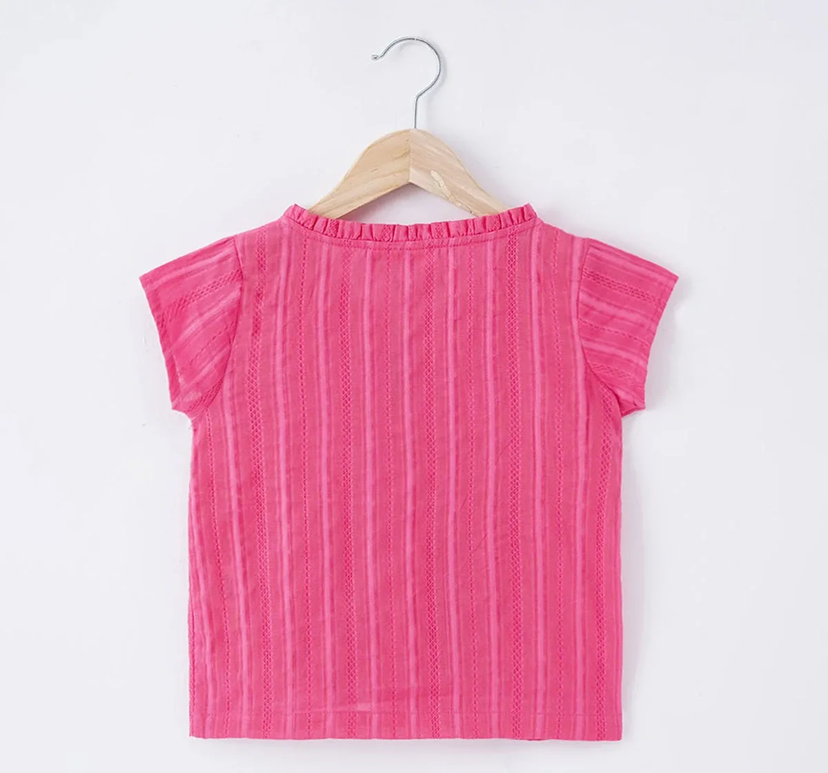 Girls Tie Up Dobby Top