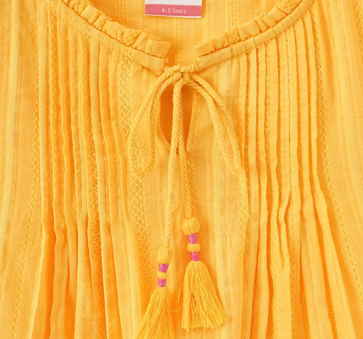 Girls Tie Up Dobby Top