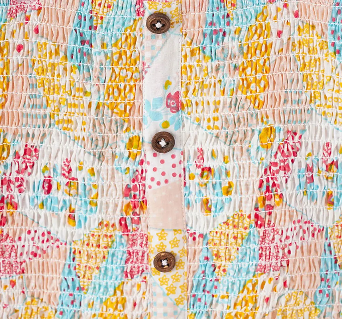 Girls Panel Print Top